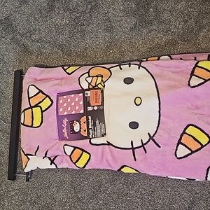 Hello Kitty Candy Corn Halloween Blanket